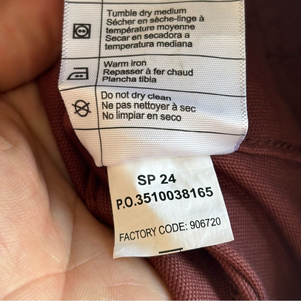 Carhartt NWT Women’s XS Rugged Flex Loose Fit Canvas Bib Overalls Maroon *NOTE - Picture 13 of 13
